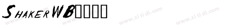 Shaker WB字体转换